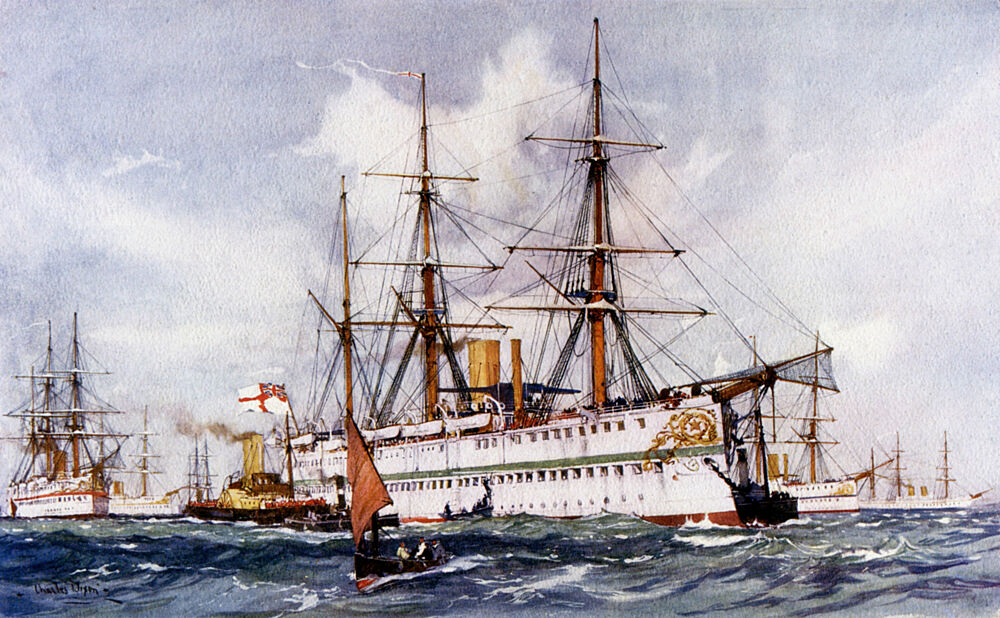 The Veterans of the Old Trooping Service, Serapis art print by Charles Edward Dixon for $57.95 CAD