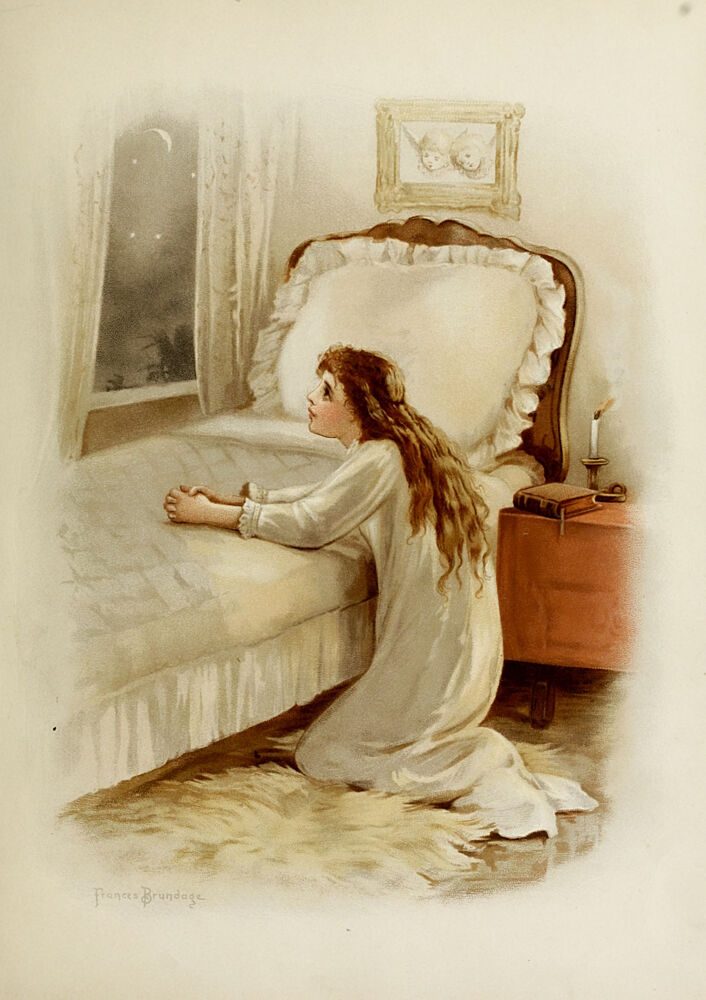 Prayer, Look up, Lift up 1890 art print by Frances Brundage for $57.95 CAD