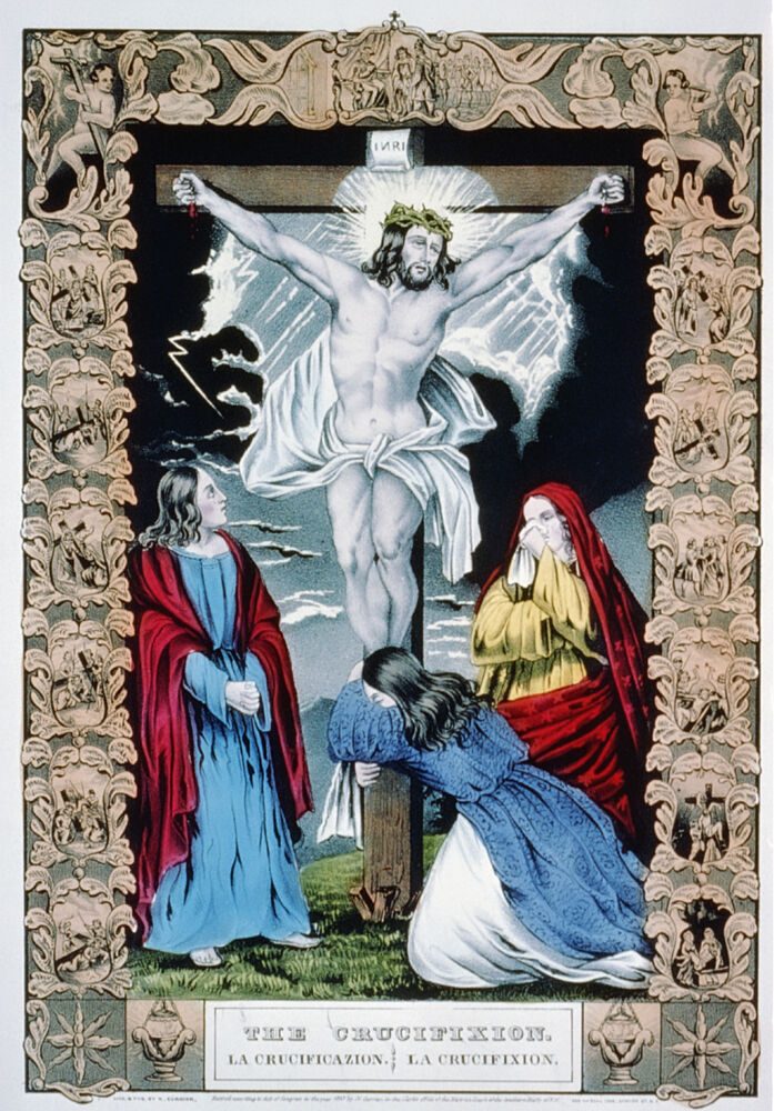 The Crucifixion 1847 art print by Currier and Ives for $57.95 CAD