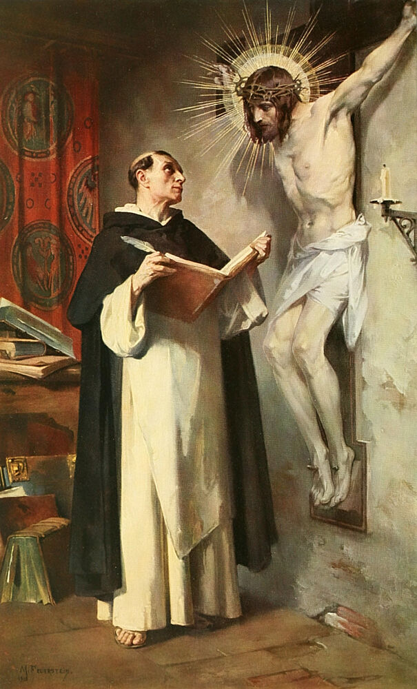 St. Thomas Aquinas, Christliche Kunst 12 1913 art print by Martin Feuerstein for $57.95 CAD