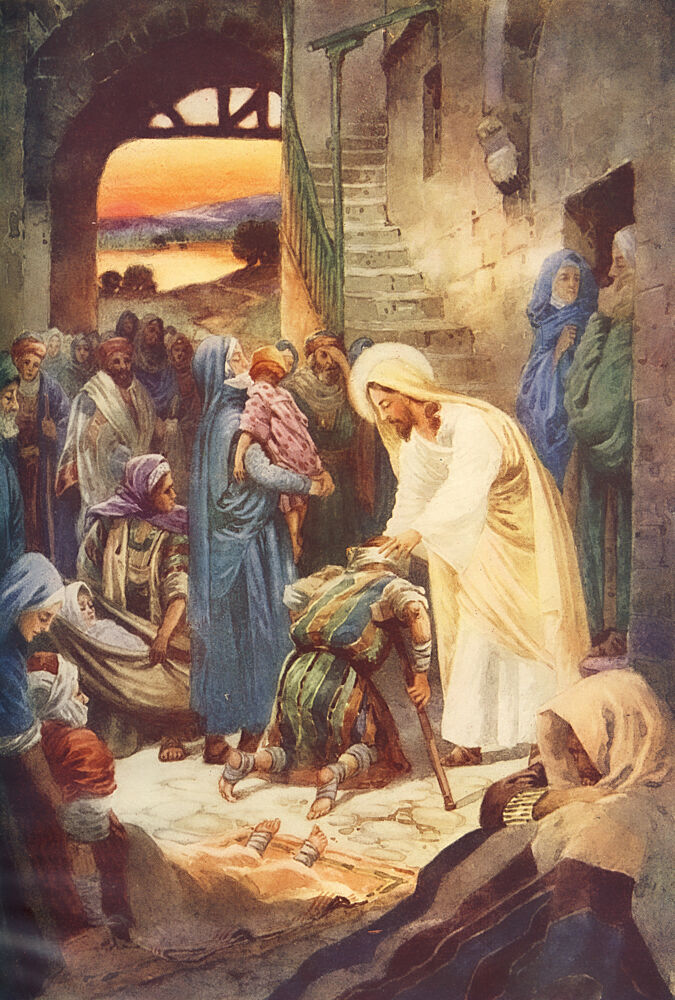 Jesus the Great Physician, the Life of Jesus C.1930 art print by W.J. Gibbs for $57.95 CAD