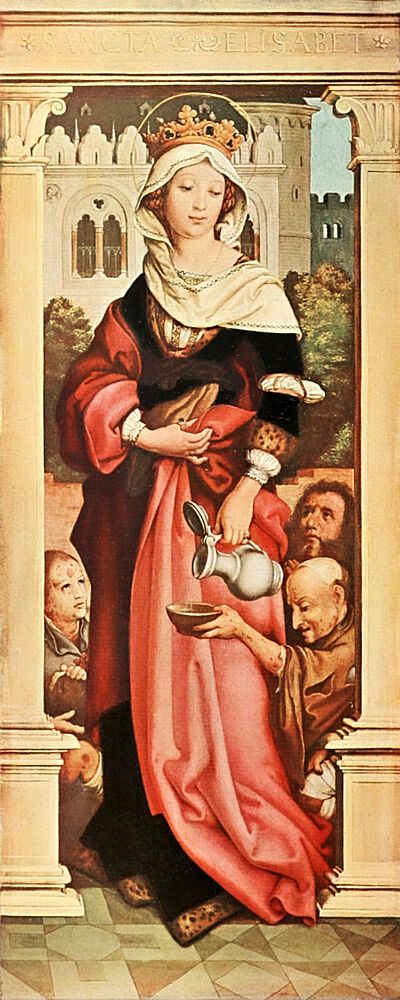 St. Elisabeth, Christliche Kunst 1 1904 art print by Hans Holbein for $57.95 CAD