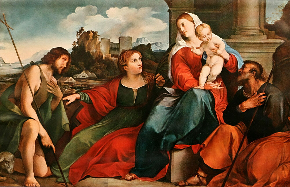 Sacred Conversion, Christliche Kunst 2 art print by Palma Il Vecchio for $57.95 CAD