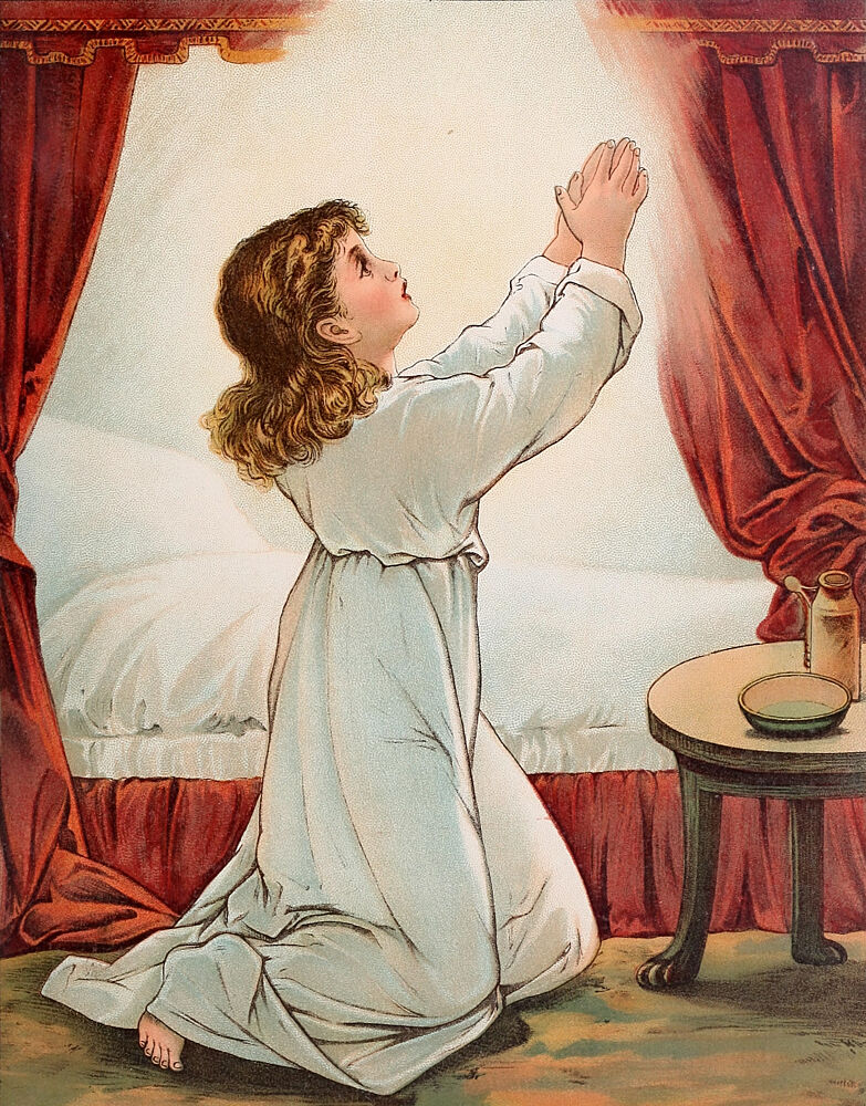 Praying for Presents, Bible Heroes 1898 art print by Mary Lathbury for $57.95 CAD