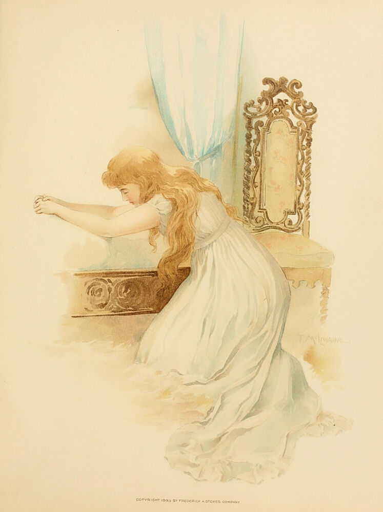 Praying Girl, Lucile 1893 art print by Thomas Mcilvaine for $57.95 CAD