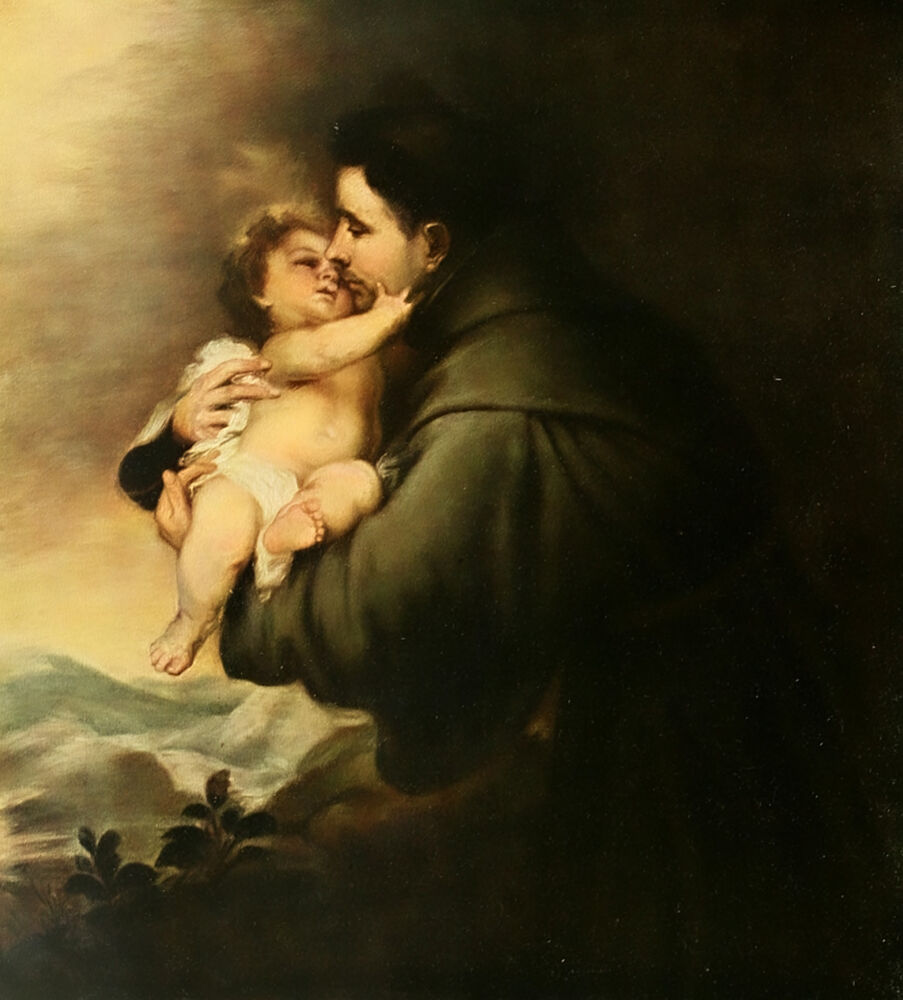 Antonius of Padua, Christliche Kunst 7 1910 art print by Bartolome Murillo for $57.95 CAD