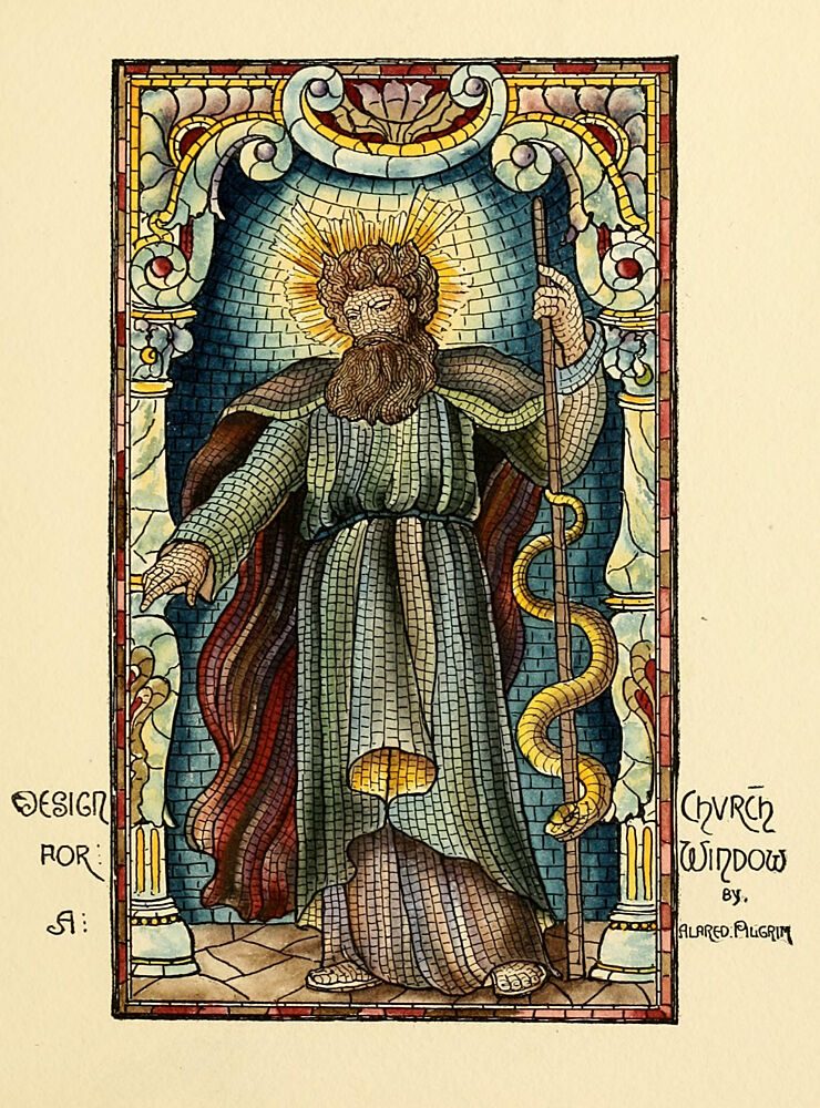 Church Window Design, Belcher Mosaic Glass 1886 art print by Alfred Pilgrim for $57.95 CAD