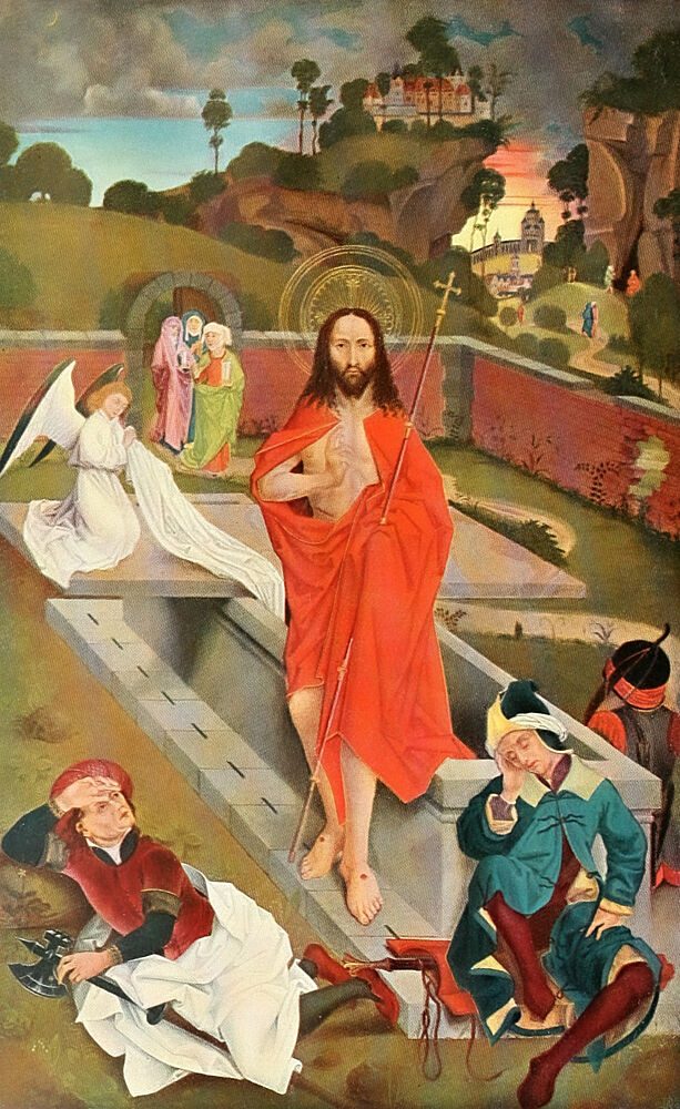 The Resurrection of Christ, Christliche Kunst 5 1908 art print by Hans Pleydenwurff for $57.95 CAD