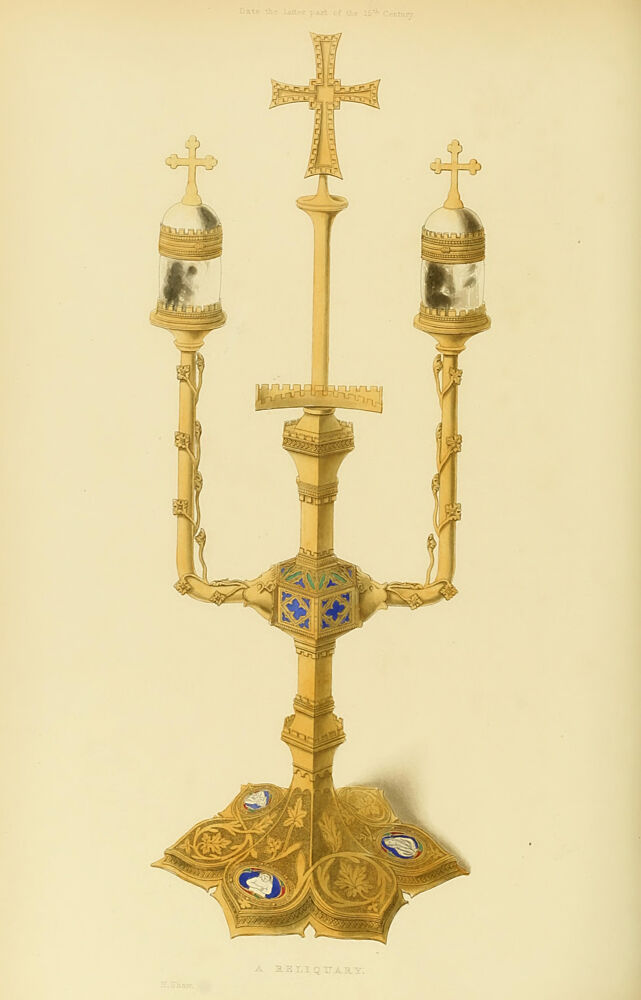 A Reliquary, Brasses and Decorations 1843 art print by H. Shaw for $57.95 CAD