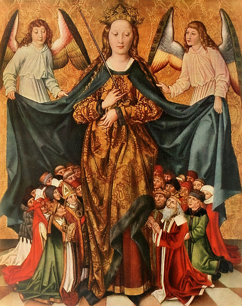 Under Your Protection, Christliche Kunst 14 1917 art print by Johann Georg Trautmann for $57.95 CAD