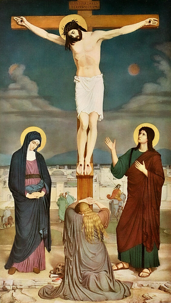 Calvary, Christliche Kunst 7 1910 art print by Vintage Christian Art for $57.95 CAD
