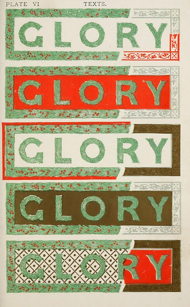 Glory Glory, Church Decoration 1875 art print by Vintage Christian Art for $57.95 CAD