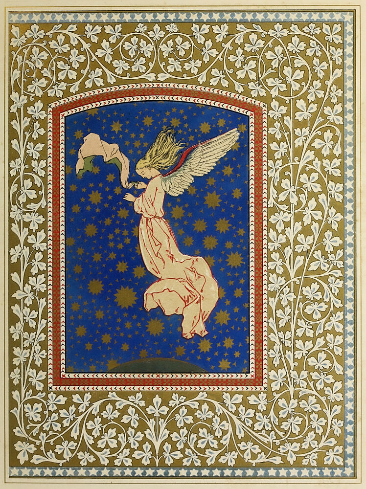 Angel with Stars, Paradise and the Peri 1860 art print by Vintage Christian Art for $57.95 CAD