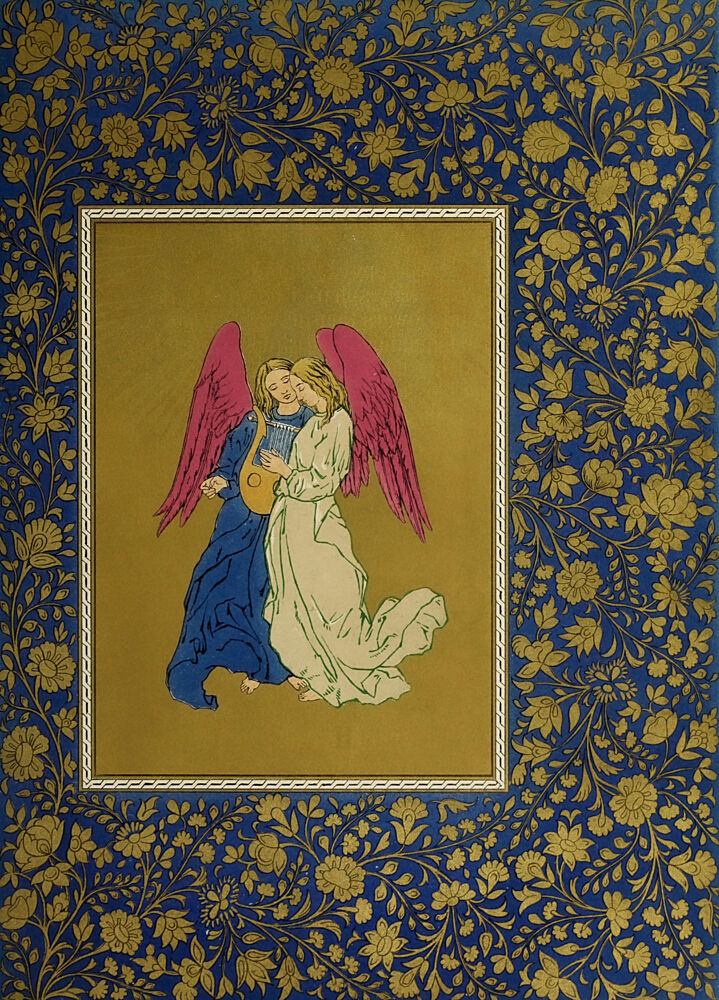 Angels with Harp, Paradise and the Peri 1860 art print by Vintage Christian Art for $57.95 CAD