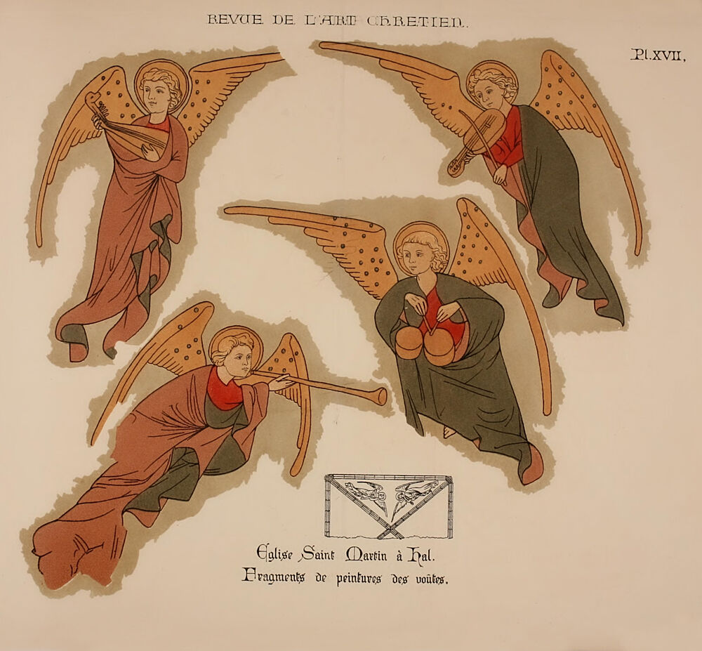 Angels, Revue de LArt Chretien 1857 art print by Vintage Christian Art for $57.95 CAD