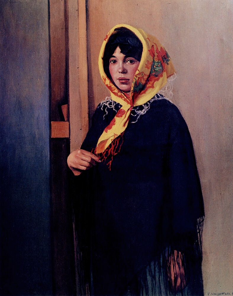 Young Woman with Yellow Scarf 1911 art print by Felix Vallotton for $57.95 CAD