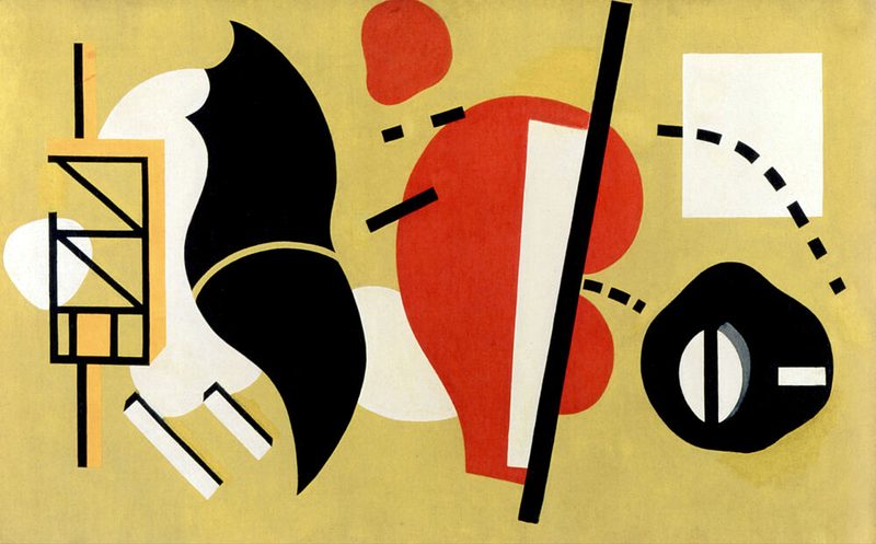 Composition on Green Background 1929 art print by Fernand Leger for $57.95 CAD