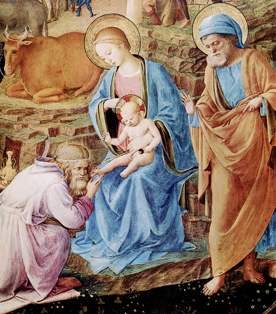 Adoration of the Magi Detail Ca 1430-1455 art print by Fra Angelico and Lippi for $57.95 CAD