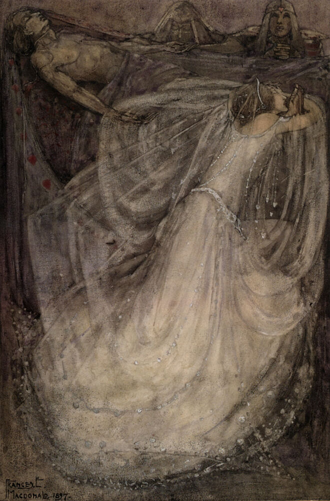 Shameful Death in the Defence of Guinevere 1897 art print by Frances Macdonald for $57.95 CAD