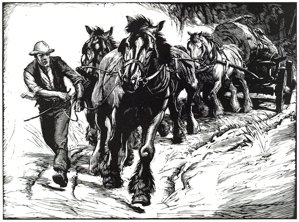 Horse Engraving art print by George Soper for $57.95 CAD