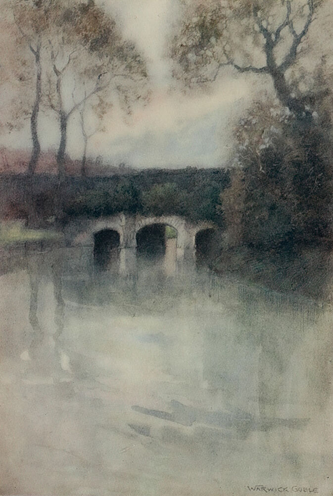 Bury St. Edmunds, Abbots Bridge, Greater Abbeys of England 1908 art print by Warwick Goble for $57.95 CAD