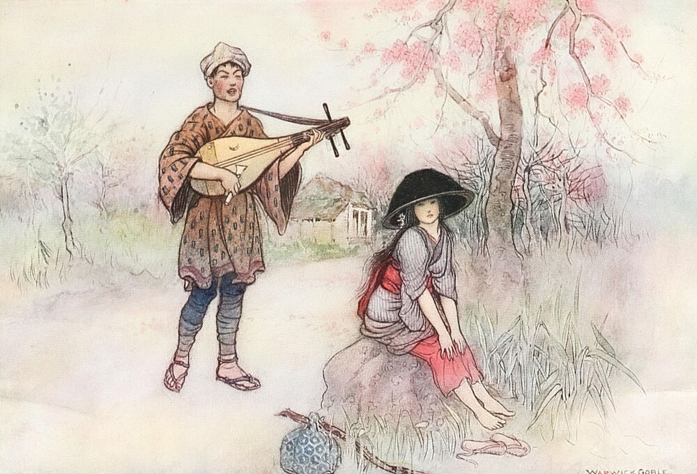 The Good Thunder, Green Willow 1910 art print by Warwick Goble for $57.95 CAD