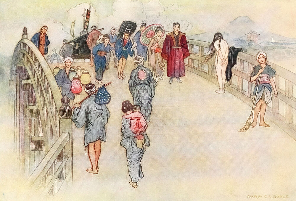 The Yaoyas Daughter, Green Willow 1910 art print by Warwick Goble for $57.95 CAD