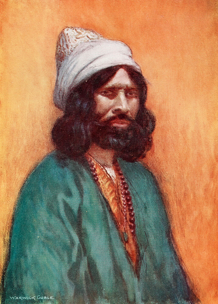 A Howling Dervish, Turkey 1911 art print by Warwick Goble for $57.95 CAD