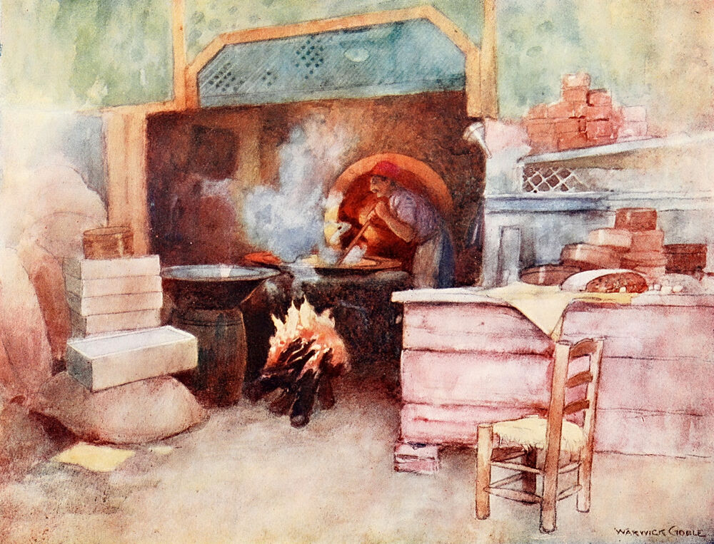 A Shekerdjis Shop, Turkey 1911 art print by Warwick Goble for $57.95 CAD