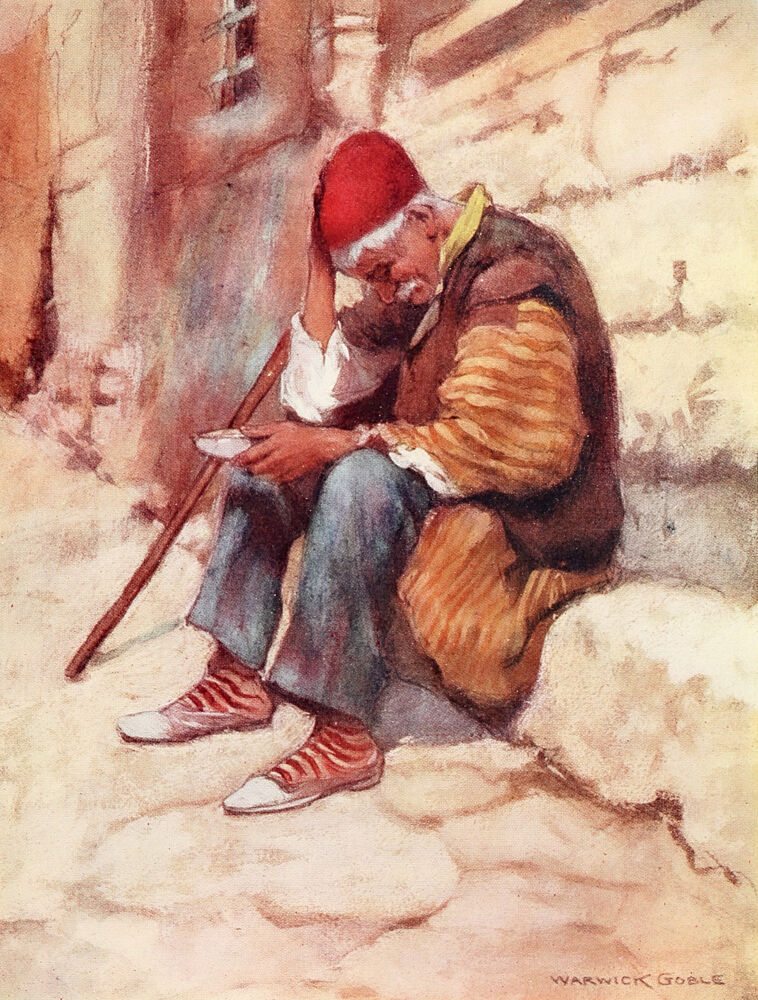 A Stamboul Beggar, Turkey 1911 art print by Warwick Goble for $57.95 CAD