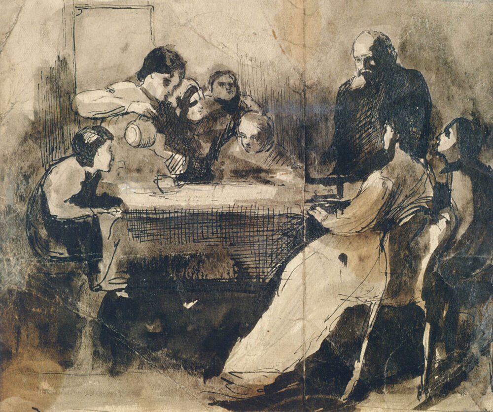 Family Group at a Wedding Ca 1910 art print by Isaac Rosenberg for $57.95 CAD