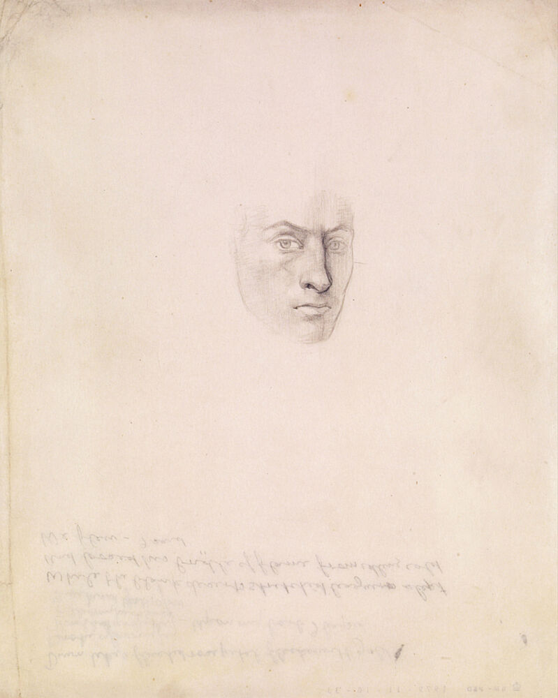 Head of a Male Figure Ca 1911 art print by Isaac Rosenberg for $57.95 CAD