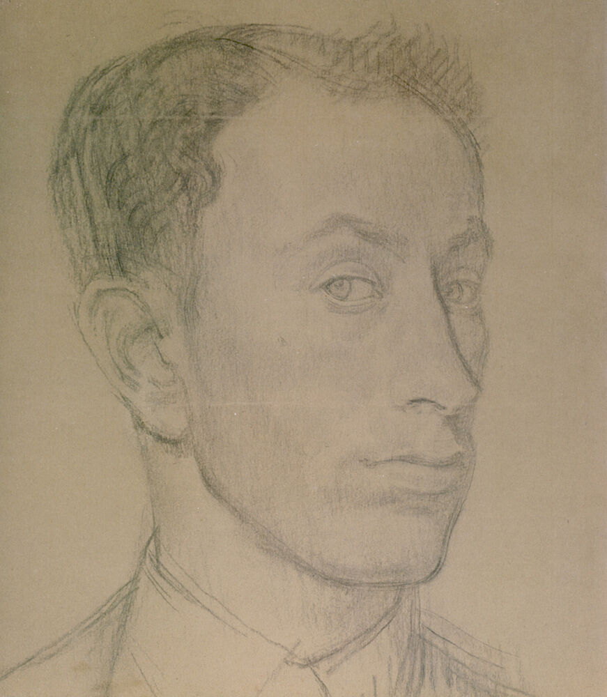 Self-Portrait Sketch 1912 art print by Isaac Rosenberg for $57.95 CAD