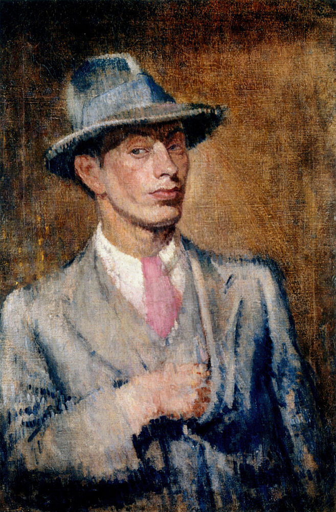 Self-Portrait with Trilby Ca 1914 art print by Isaac Rosenberg for $57.95 CAD