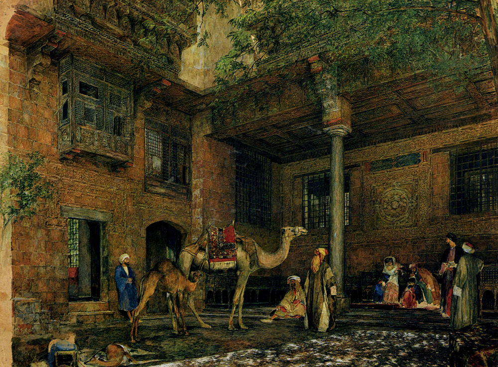 Courtyard of the Painters House art print by John F. Lewis for $57.95 CAD