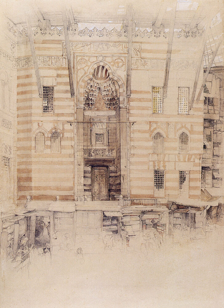 El-Ghury Mosque at Ghuriyya, Cairo 1840s art print by John F. Lewis for $57.95 CAD