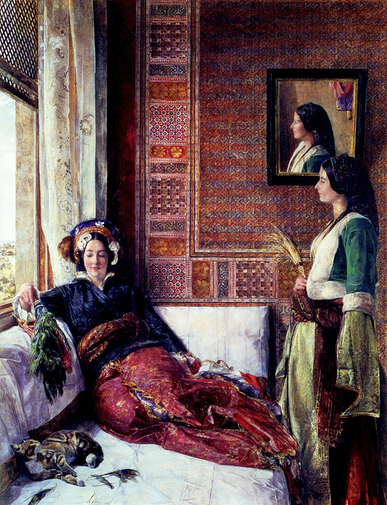 Hhareem Life, Constantinople 1857 art print by John F. Lewis for $57.95 CAD