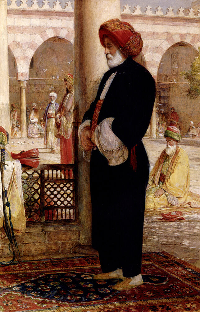 Interior of a Mosque, Afternoon Prayer 1857 art print by John F. Lewis for $57.95 CAD