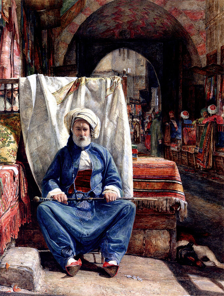 The Carpet Seller 1860 art print by John F. Lewis for $57.95 CAD