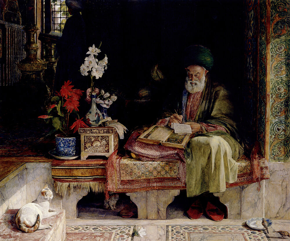 The Commentator on the Koran 1869 art print by John F. Lewis for $57.95 CAD