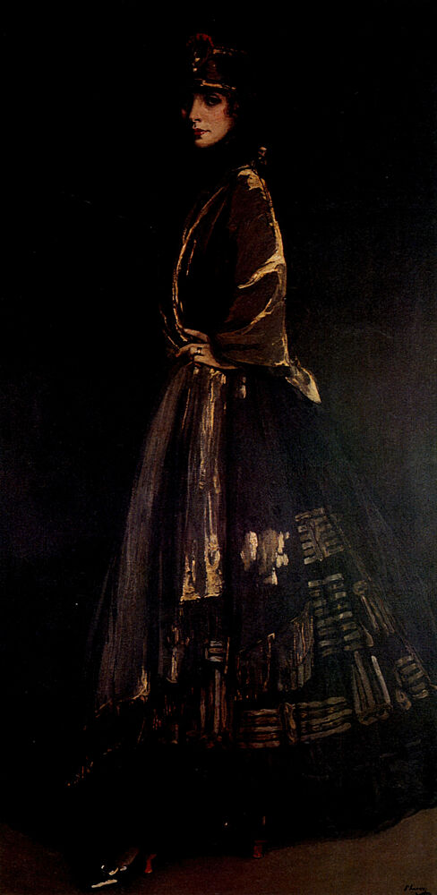 Hazel in Black and Gold 1916 art print by John Lavery for $57.95 CAD