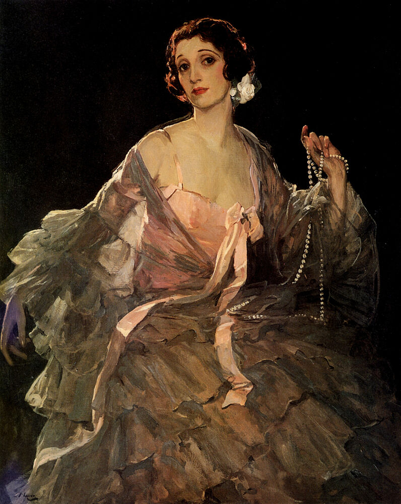 Hazel in Rose and Grey Ca 1920 art print by John Lavery for $57.95 CAD