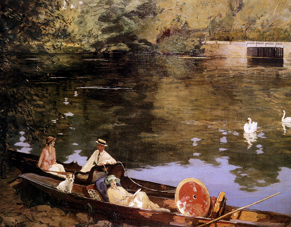 Sutton Courtney 1917 art print by John Lavery for $57.95 CAD