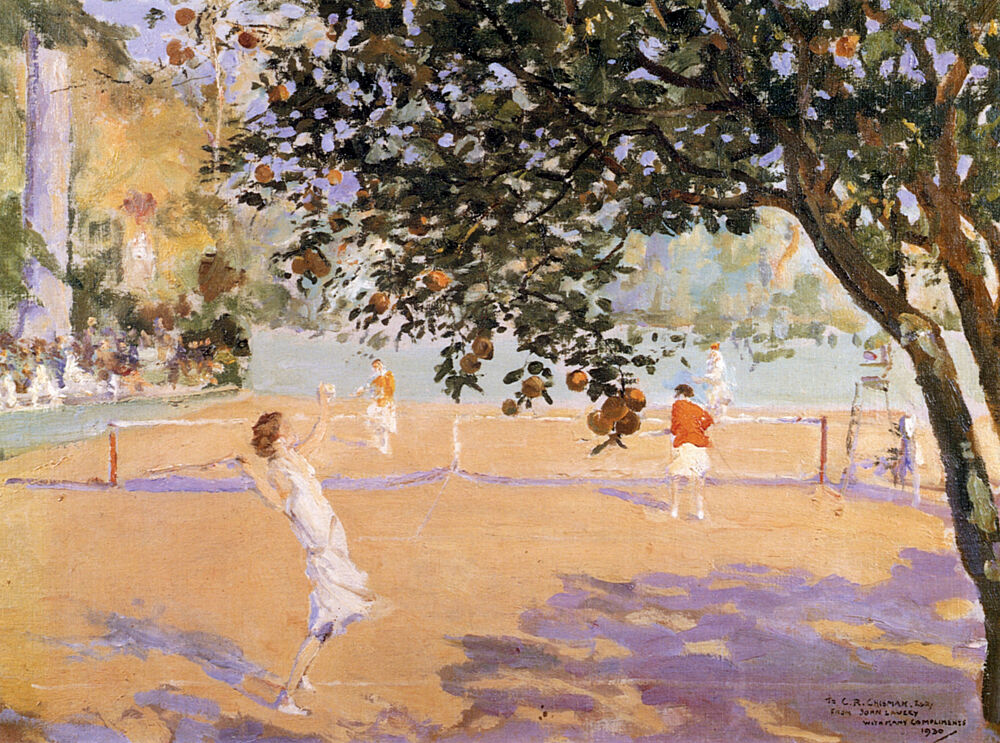 Tennis under the Orange Trees 1930 art print by John Lavery for $57.95 CAD