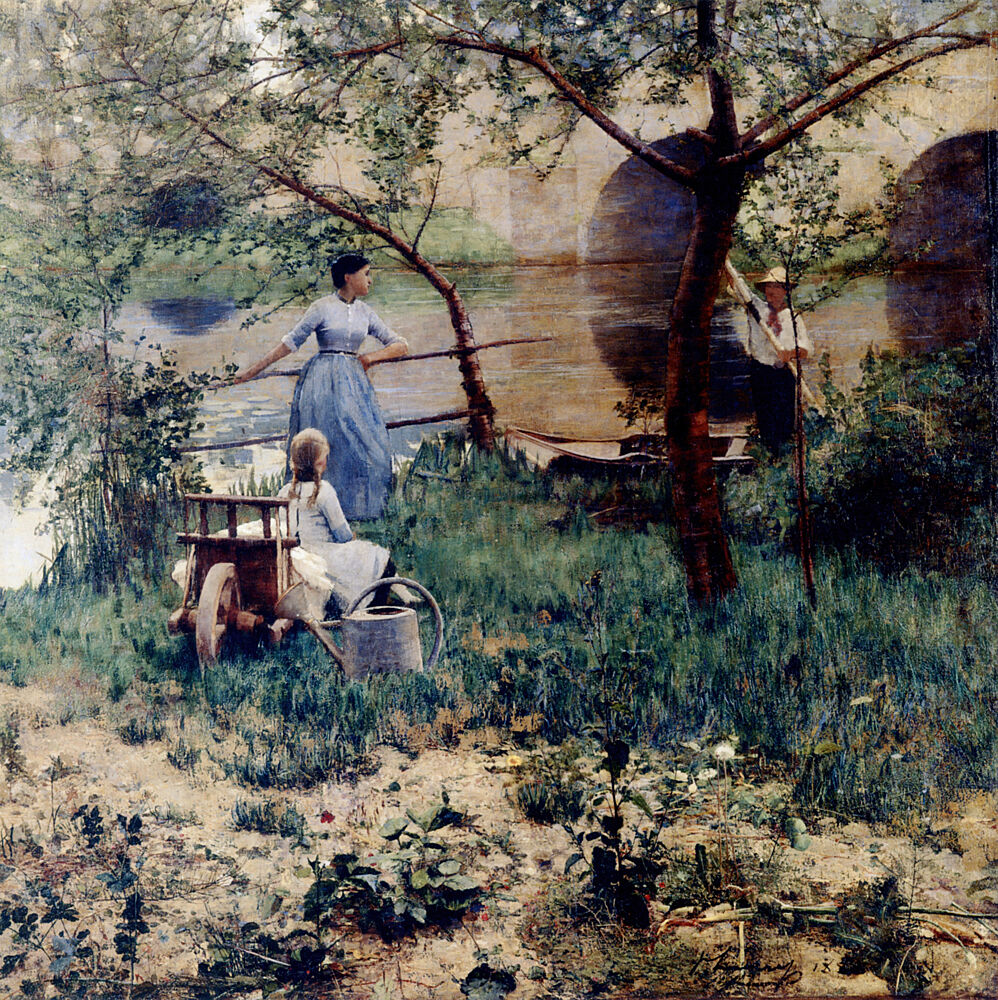 Under the Cherry Tree 1884 art print by John Lavery for $57.95 CAD