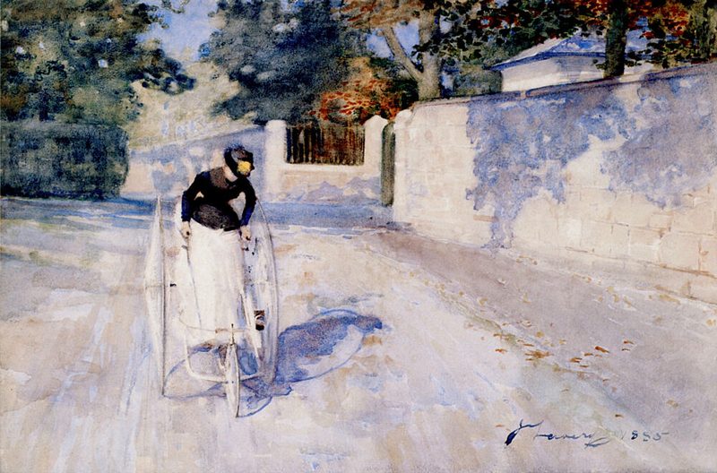 Women on a Safety Tricycle 1885 art print by John Lavery for $57.95 CAD