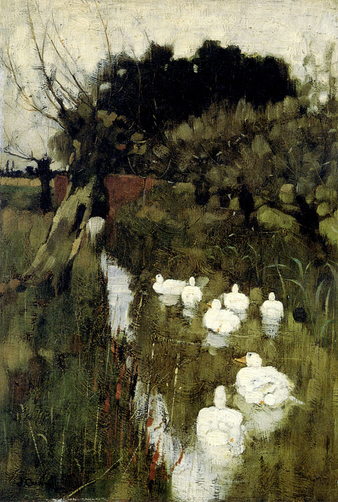 A Lincolnshire Stream 1882 art print by Joseph Crawhall for $57.95 CAD