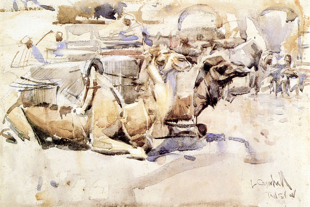 Camels 1888 art print by Joseph Crawhall for $57.95 CAD