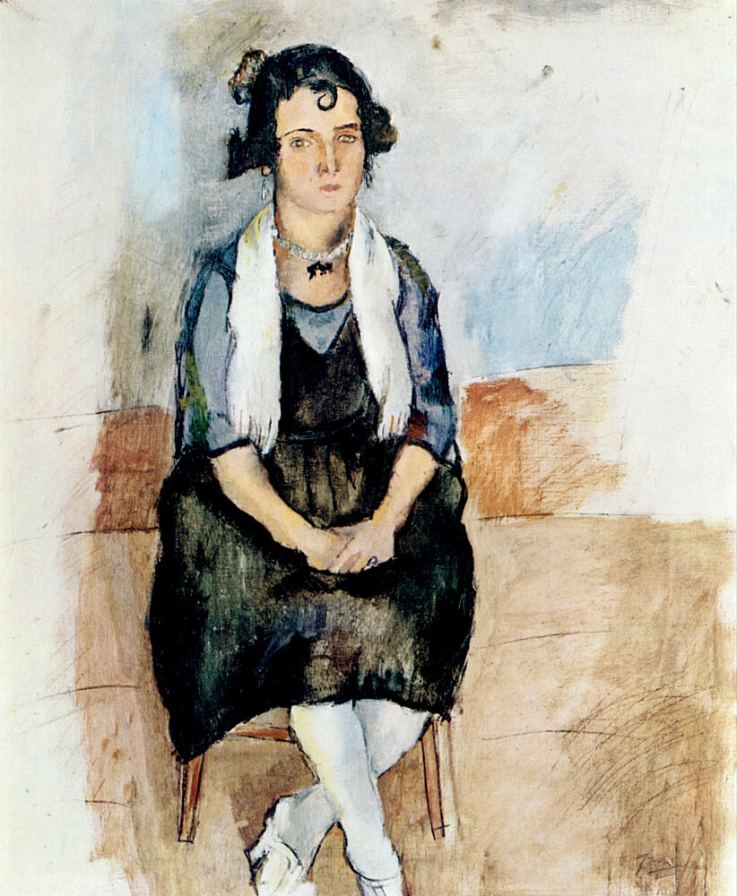 A Lady from Martiques 1924 art print by Jules Pascin for $57.95 CAD