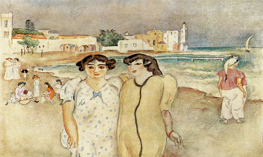 At the Edge of a Lake in Tunisia art print by Jules Pascin for $57.95 CAD